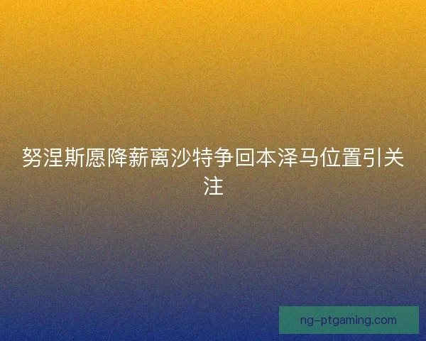 努涅斯愿降薪离沙特争回本泽马位置引关注